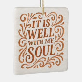 Het gaat goed met mijn zielstypografie keramisch ornament (Rechts)