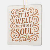 Het gaat goed met mijn zielstypografie keramisch ornament (Links)