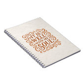 Het gaat goed met mijn zielstypografie notitieboek (Rechterzijde)