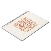 Het gaat goed met mijn zielstypografie notitieboek (Linkerzijde)