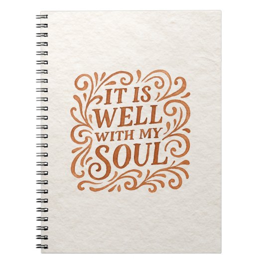 Het gaat goed met mijn zielstypografie notitieboek (Voorkant)