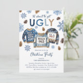 Het gaat lelijk worden! Grappig kerstfeest Kaart (Staand voorkant)