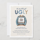 Het gaat lelijk worden! Modern kerstfeest Kaart (Voorkant)