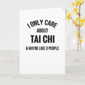 Het gaat mij alleen maar om Tai Chi | Tai Chi vech Kaart (Gele Bloem)