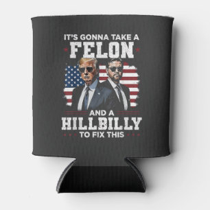 Het gaat misdadiger en hillbilly Trump Vance nemen Blikjeskoeler