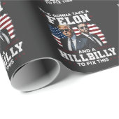 Het gaat misdadiger en hillbilly Trump Vance nemen Cadeaupapier (Rol Hoek)