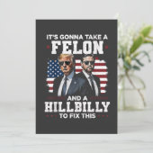 Het gaat misdadiger en hillbilly Trump Vance nemen Kaart (Staand voorkant)