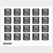 Het gaat misdadiger en hillbilly Trump Vance nemen Vierkante Sticker (Vel)
