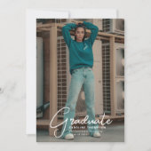 "Het gaat naar beneden" Modern Photo Collage Afstu Aankondiging (Voorkant)