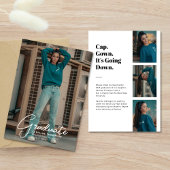 "Het gaat naar beneden" Modern Photo Collage Afstu Aankondiging