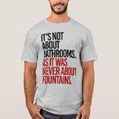 Het gaat niet om badkamers t-shirt (Voorkant)