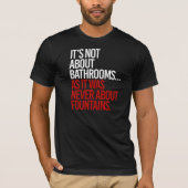 Het gaat niet om badkamers, want het ging nooit om t-shirt (Voorkant)