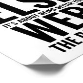 Het gaat niet om beter zijn | Motivatie prijsopgav Poster (Hoek)