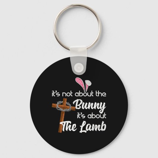 Het gaat niet om de Bunny maar om de Lamb Easte Sleutelhanger (Voorkant)