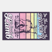 Het gaat niet om de bunny, maar om de Lamb-pasta. Rechthoekige Sticker (Voorkant)