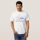 Het gaat niet om homo of hetero t-shirt (Voorkant volledig)
