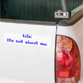 Het gaat niet om mij bumpersticker (Op Truck)