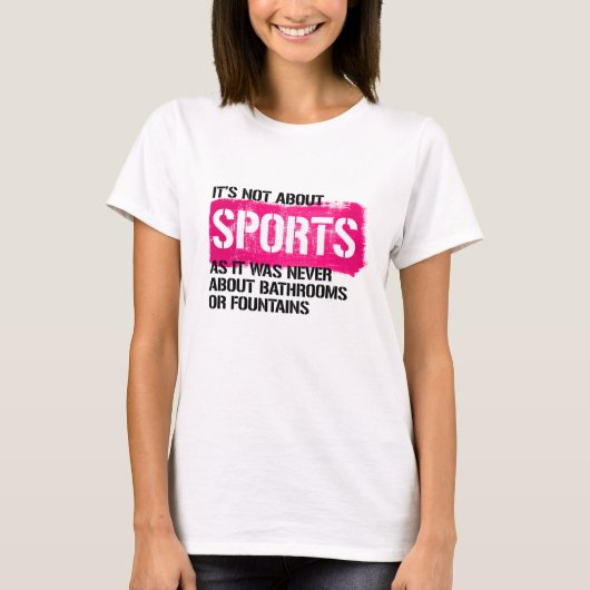 Het gaat niet over sport t-shirt (Voorkant)