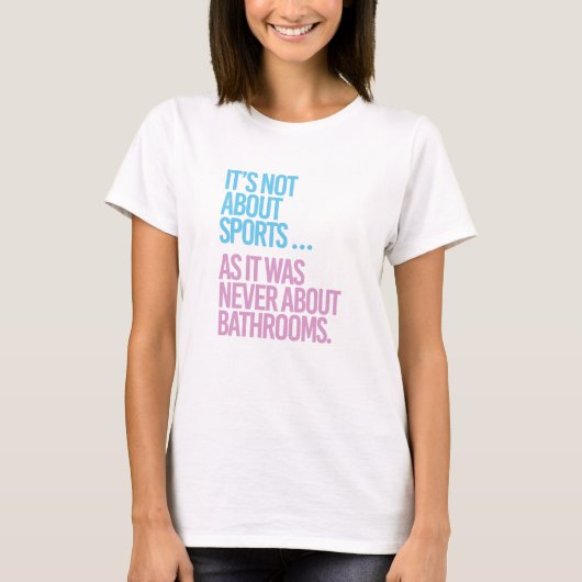 Het gaat niet over sport t-shirt (Voorkant)