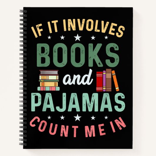 HET GAAT OM BOEKEN & PYJAMA'S TEL ME IN Grappig Le (Voorkant)
