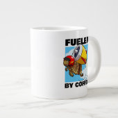 Het gaat om de Coffee Funny Flying Tortoise Cartoo Grote Koffiekop (Voorkant rechts)