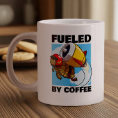 Het gaat om de Coffee Funny Flying Tortoise Cartoo Grote Koffiekop