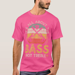 Het gaat om de elektrische basgitaar van Bass Retr T-shirt