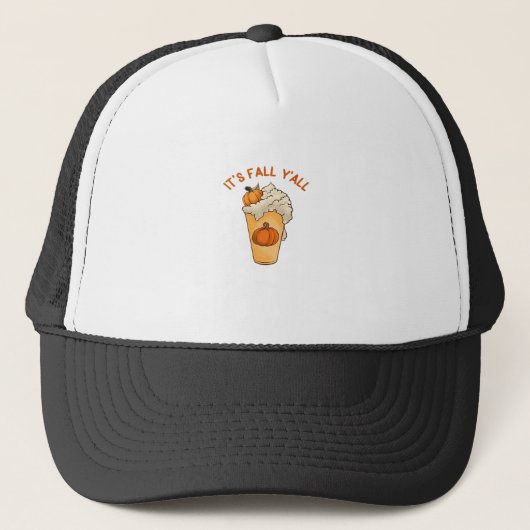 Het gaat om de Herfst Y’all Classic Retro Trucker Pet (Voorkant)