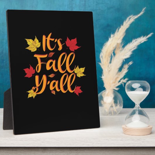 Het gaat om de Herfst Y’all Funny Autumn Basic Cla Fotoplaat (Zijkant)