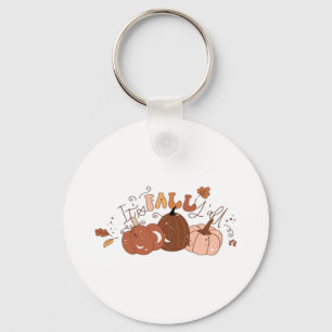 Het gaat om de Herfst Y’all Retro Classic Sleutelhanger
