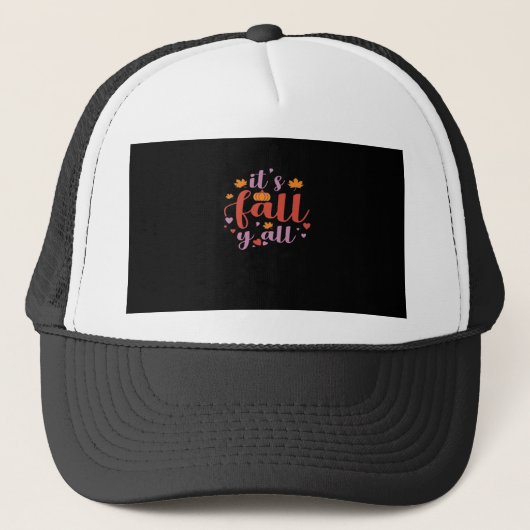 Het gaat om de Herfst Y’all Retro Classic Trucker Pet (Voorkant)