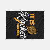 Het gaat om de Racket Science Shuttle Dminton Fleece Deken (Voorkant (Horizontaal))