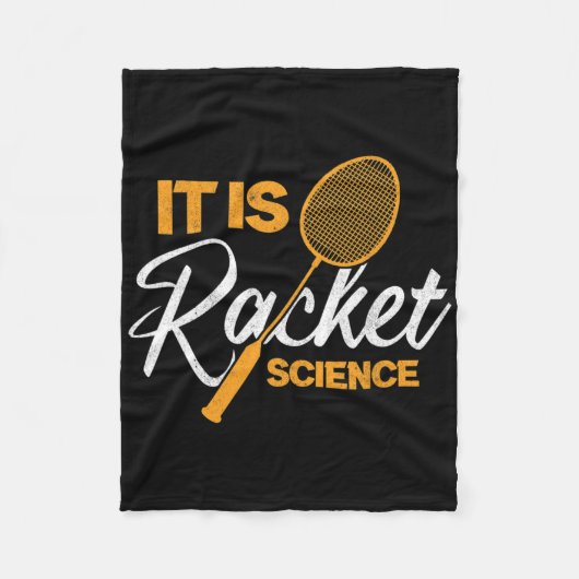 Het gaat om de Racket Science Shuttle Dminton Fleece Deken (Voorkant)