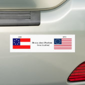 Het gaat om de sticker Vrijheid van Belastingheffi (Op auto)