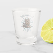 Het gaat om de Zoomie Time Yorkshire Terrier Shot Glas (Achterkant)