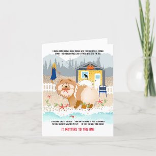 HET GAAT OM DEZE ÉÉN - chow starfish ART KAART