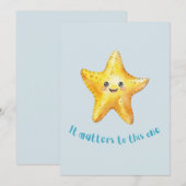 Het gaat om dit verhaal, Starfish Story. Aankondiging (Voorkant / Achterkant)