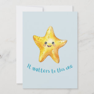 Het gaat om dit verhaal, Starfish Story. Aankondiging