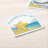 Het gaat om dit verhaal, Starfish Story. Kartonnen Onderzetters (Schuin)