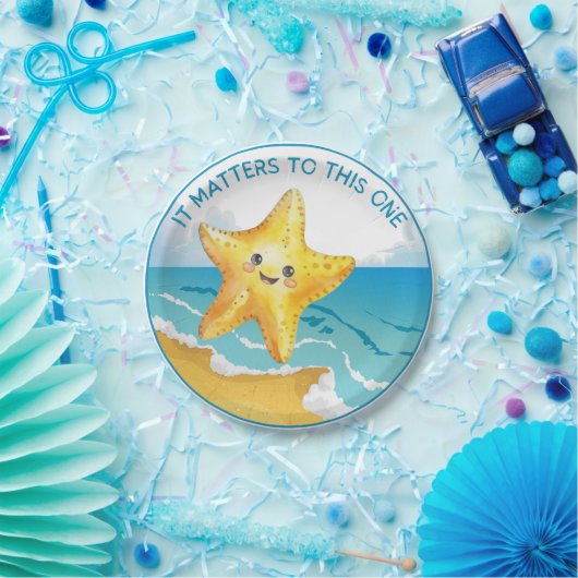 Het gaat om dit verhaal, Starfish Story. Papieren Bordje (Feest)