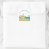 Het gaat om dit verhaal, Starfish Story. Vierkante Sticker (Tas)