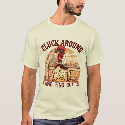 Het gaat om het Funny Country Chicken Shirt. T-shirt (Voorkant)
