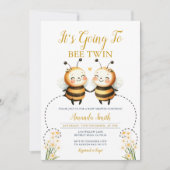 Het gaat om Twin Baby shower zonnebloemen Kaart (Voorkant)