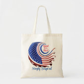 Het gaat om United We Stand Patriot Tote Bag (Voorkant)