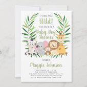 Het gaat om Wild Safari Baby Boy Safari Kaart (Voorkant)