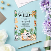 Het gaat om Wild Safari Oerwoud Baby shower Acryl Uitnodigingen (Insitu (Huwelijk))