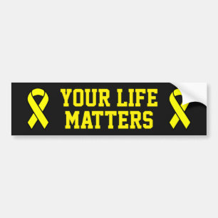 Het gaat om zelfmoordpreventie bumpersticker