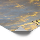 Het gaat over de Journey zonsondergang zonsopgang Poster (Hoek)