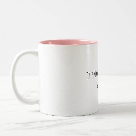 Het gaat over de Mok van de koffie (Links)