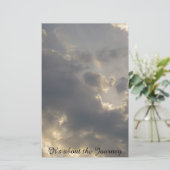 Het gaat over de reis briefpapier (Staand voorkant)